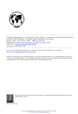 Greguss`s Morphogenera of Homoxylous Fossil Woods