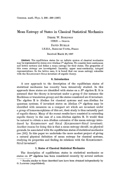 Mean entropy of states in classical statistical mechanics