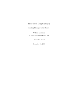 Time-Lock Cryptography