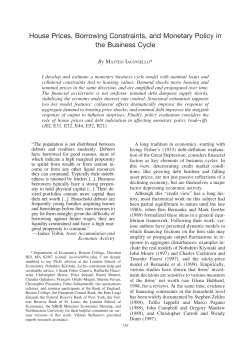 House Prices, Borrowing Constraints, and
