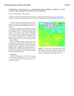 CIVILIZATION WASTE HEAT AS A TECHNO