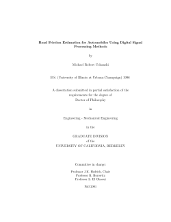 Road Friction Estimation for Automobiles Using Digital Signal
