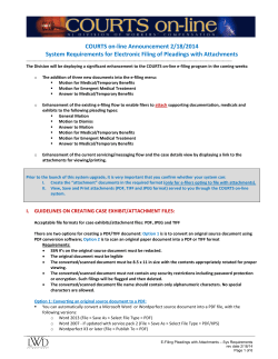 Electronic Filing Tutorial