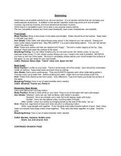 Swimming Handout