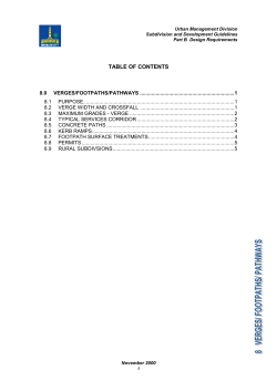 TABLE OF CONTENTS - Brisbane City Council