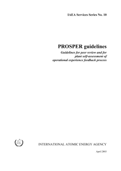 PROSPER guidelines - Nuclear Safety and Security
