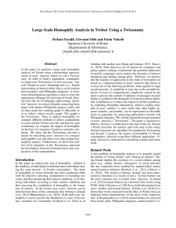 Large Scale Homophily Analysis in Twitter Using a Twixonomy