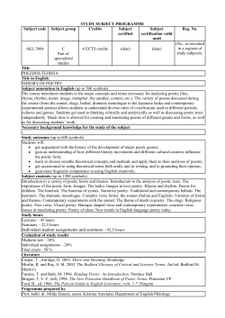 Individual student assignments and seminars – 92,5 hours