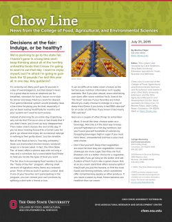 Decisions at the fair: Indulge, or be healthy?