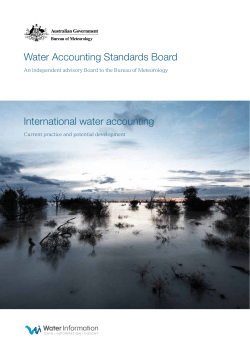 International water accounting