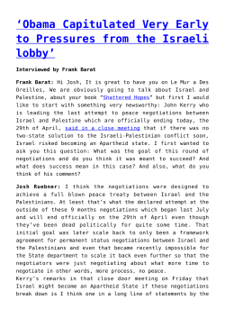 Obama Capitulated Very Early to Pressures