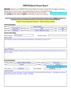NSSAR Patriot Graves Report