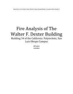 Fire Analysis of The Walter F. Dexter Building