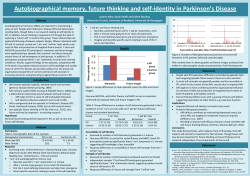 Autobiographical memory, future thinking and self