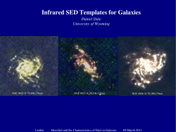 SED templates (Daniel Dale)