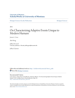 On Characterizing Adaptive Events Unique to Modern Humans