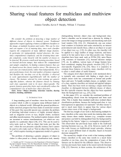 Sharing visual features for multiclass and multiview object detection