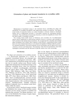 Orientation of phase and domain boundaries in crystalline solids