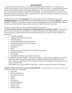 ABC BOOK PROJECT To help review for PASS and