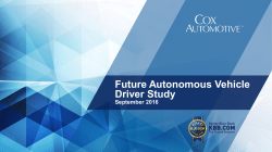 Future Autonomous Vehicle Driver Study