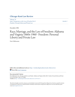 Race, Marriage, and the Law of Freedom