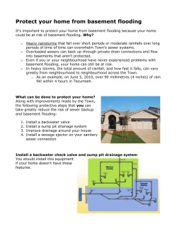 Protect your home from basement flooding