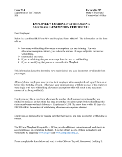 employee`s combined withholding allowance/exemption certificate