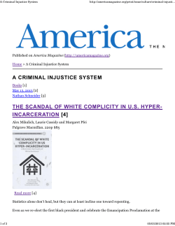a criminal injustice system the scandal of white