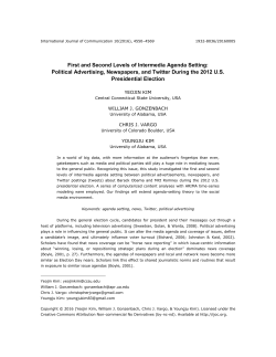 First and Second Levels of Intermedia Agenda Setting: Political