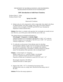 3.091 Introduction to Solid State Chemistry