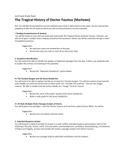The Tragical History of Doctor Faustus (Marlowe)