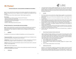 Mi Protect Protection Plan &ndash; Service Description and Abridged