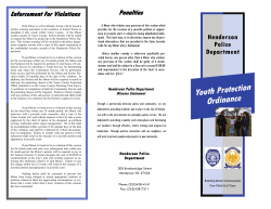 Curfew - Henderson Police Department