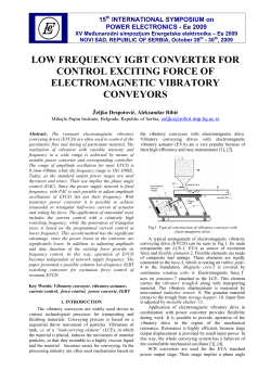 low frequency igbt converter for control exciting force of