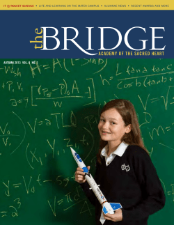 LIFE AND LEARNING ON THE MATER cAMPUS