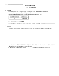 Class Worksheet