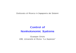 Control of Nonholonomic Systems