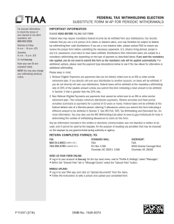 federal tax withholding election substitute form w-4p for