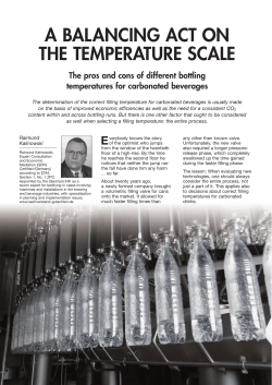 A BALANCING ACT ON THE TEMPERATURE SCALE The pros and