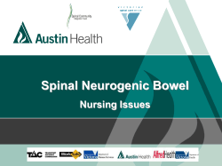 bowel management