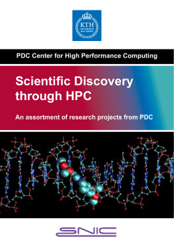Scientific Discovery through HPC - PDC