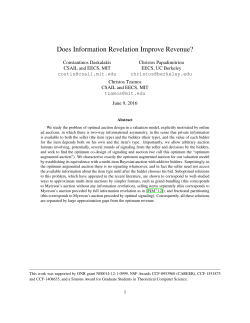 Does Information Revelation Improve Revenue?