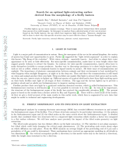 Search for an optimal light-extracting surface derived from the