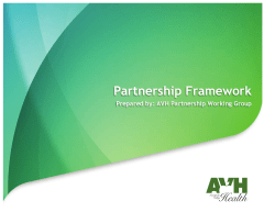 Partnership Framework - Annapolis Valley Health