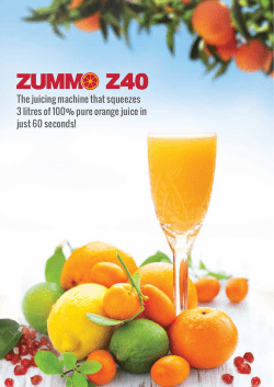 The juicing machine that squeezes 3 litres of 100% pure orange