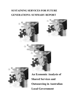 Sustaining services for future generations