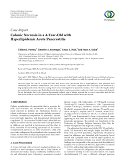 Colonic Necrosis in a 4-Year-Old with Hyperlipidemic Acute