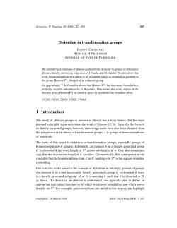 Distortion in transformation groups