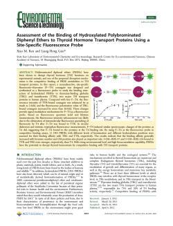 Assessment of the Binding of Hydroxylated Polybrominated