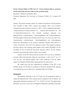 Proton Chemical Shifts in NMR. Part 16 1, Proton
